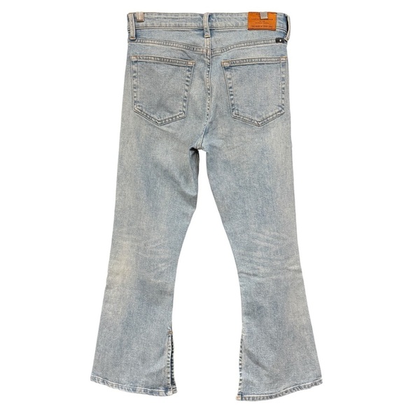 Lucky Brand Bridgette High Rise Bootcut Jeans Size 2 / 26 Light Wash Slit Hem - Picture 2 of 9